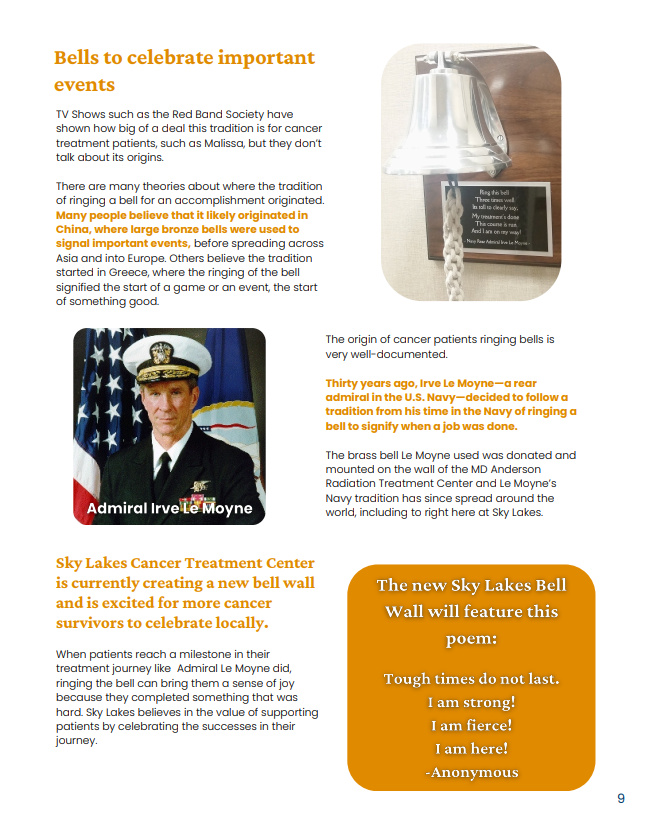 Shows layout and design of blog article in Sky Lake's internal publication Live Smart